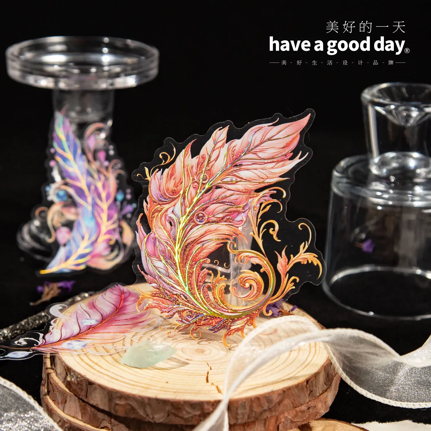 5 Pcs Angel Feather Stickers