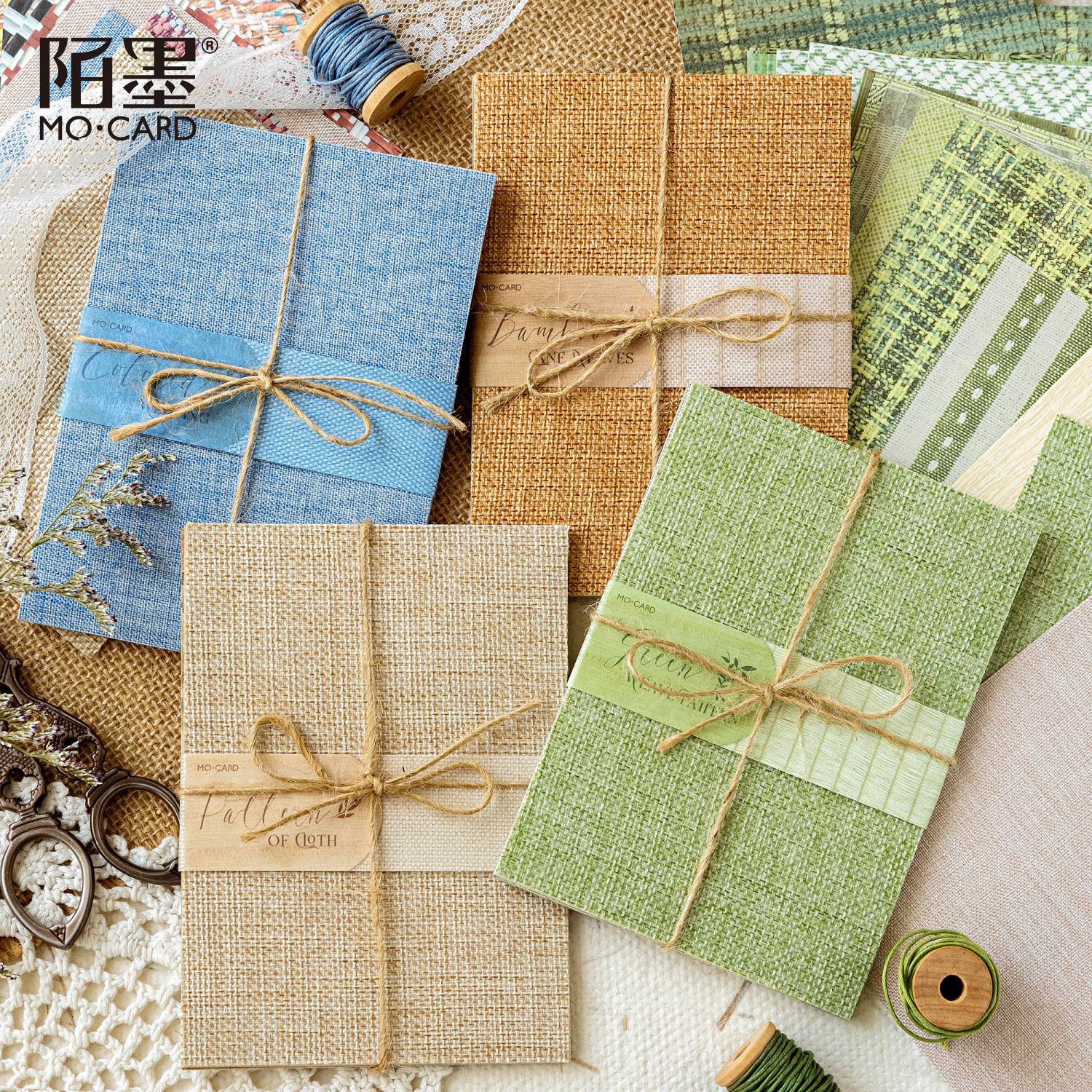 24Pcs/Pack Mixed Material Rattan Theme Material Paper