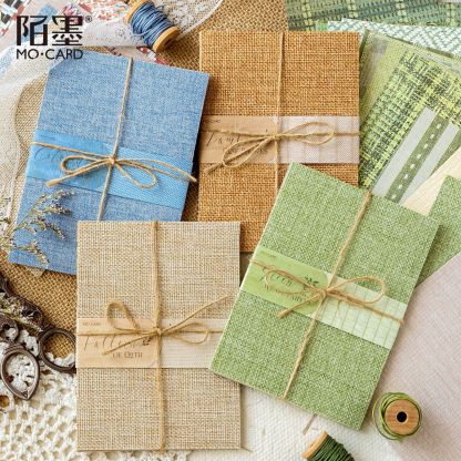 24Pcs/Pack Mixed Material Rattan Theme Material Paper