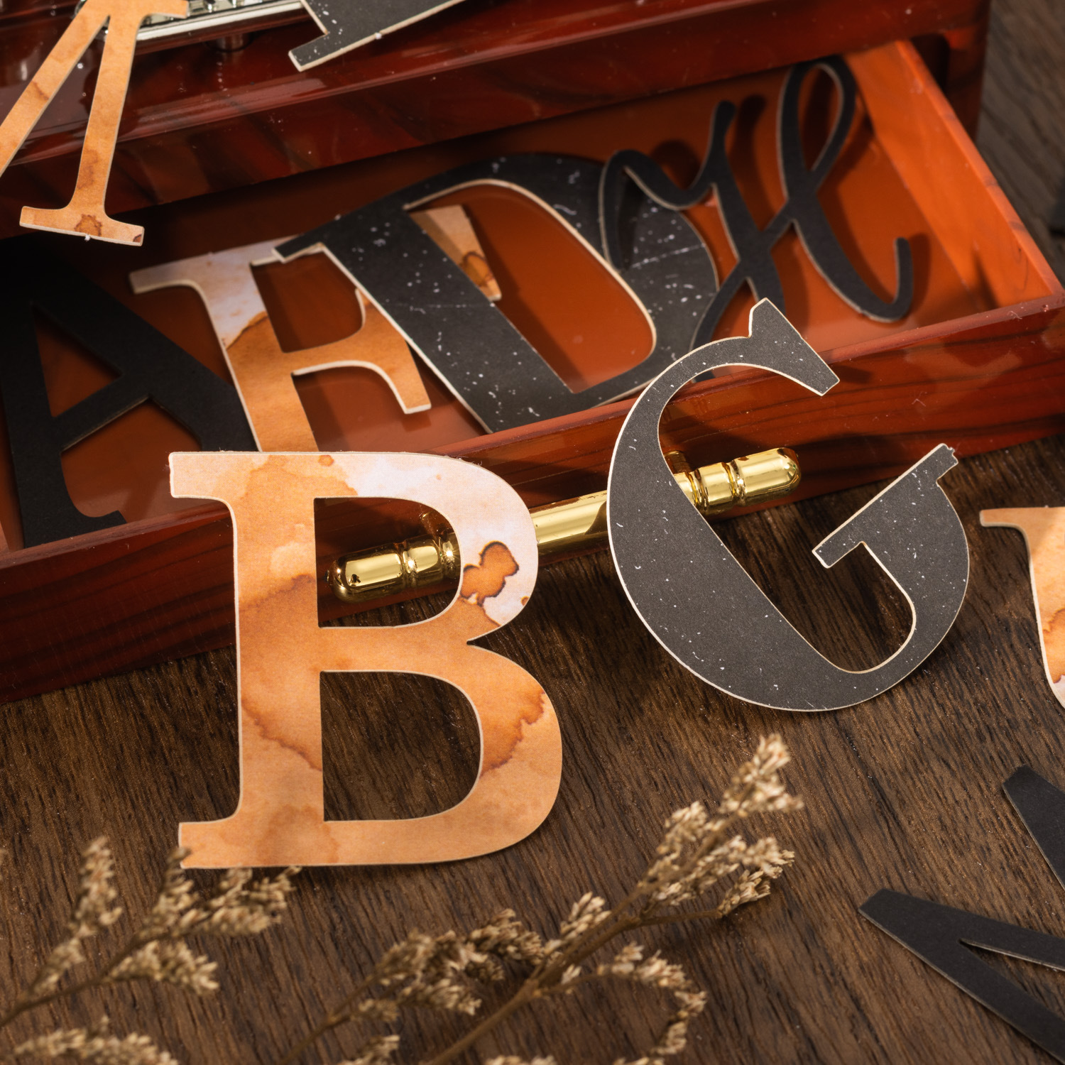 26 Sheets/Pack Pre-cut Alphabet Numbers Theme Paper