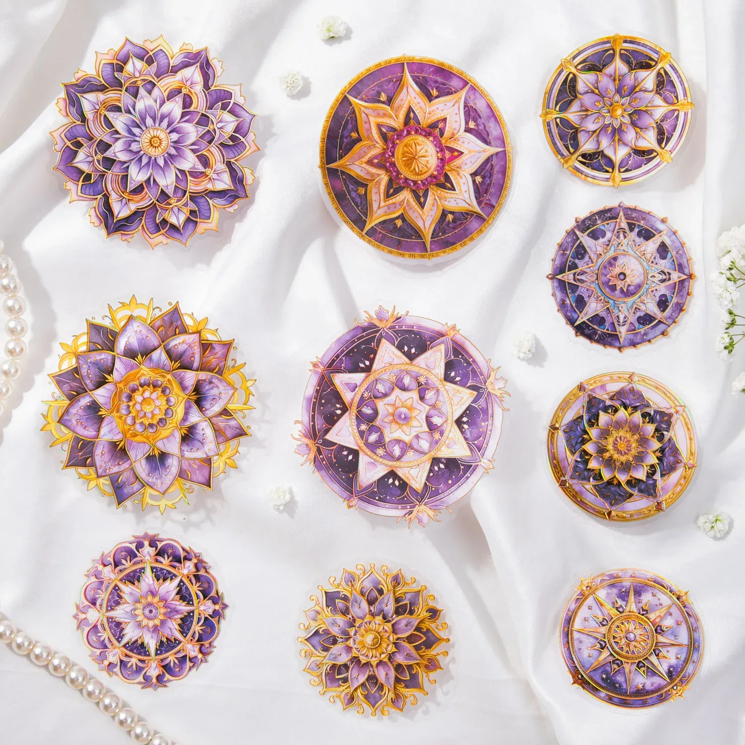 10pcs/lot snowflake Scrapbooking journaling Stickers