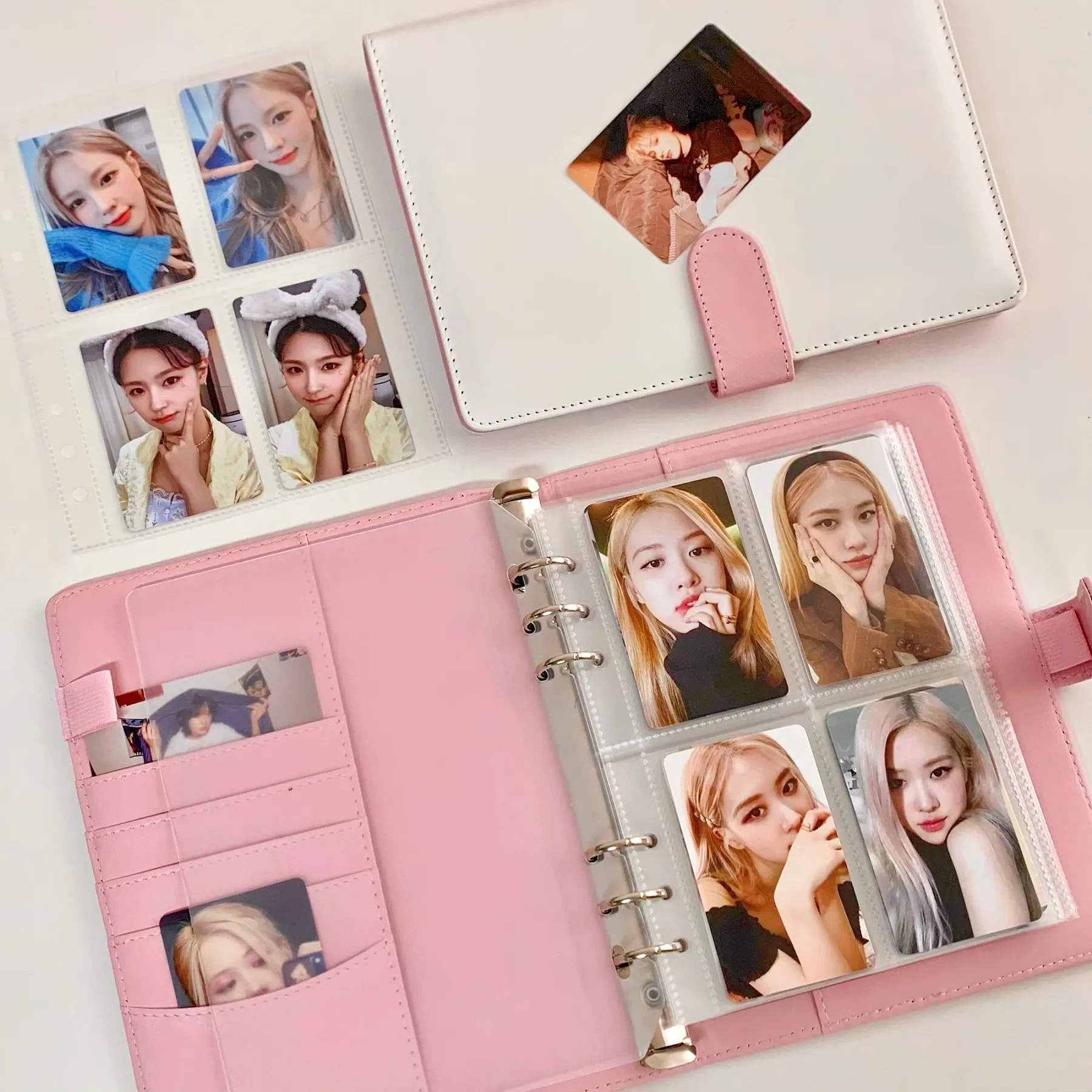 A5 Pu leather candy color binder Kpop photo album