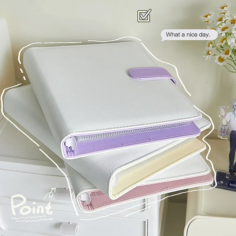 A5 Pu leather candy color binder Kpop photo album