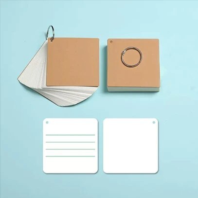 100 Blank card 4 lines 3 grid card Hard word card