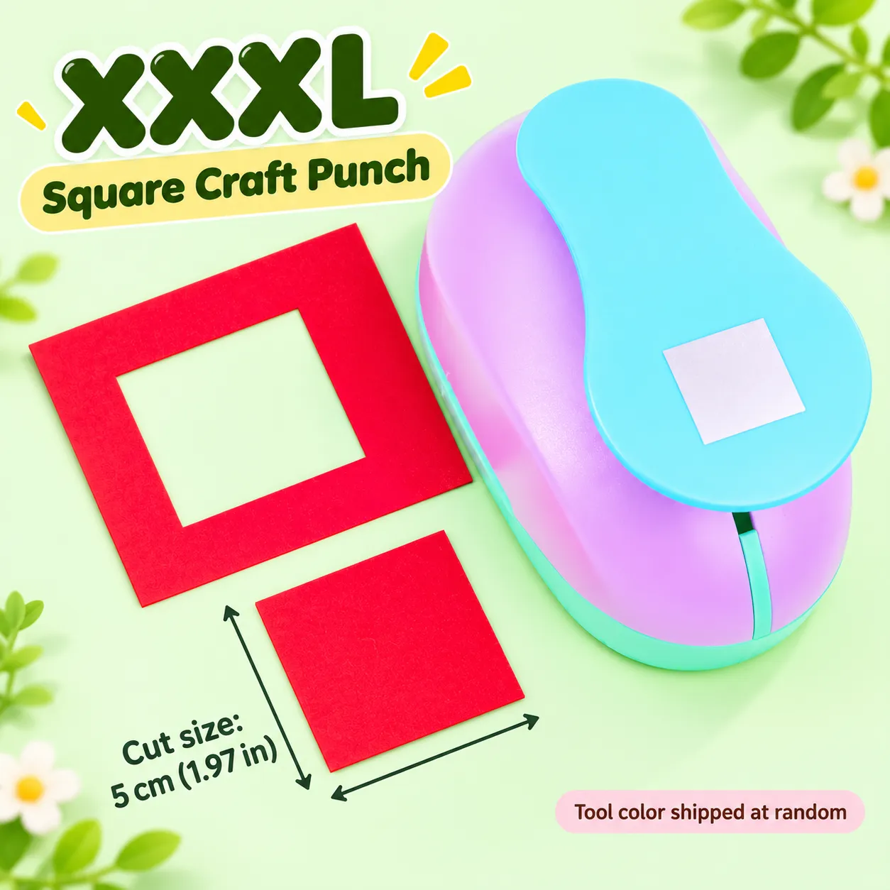1Pc Craft Tag Frame Paper Punch Tool