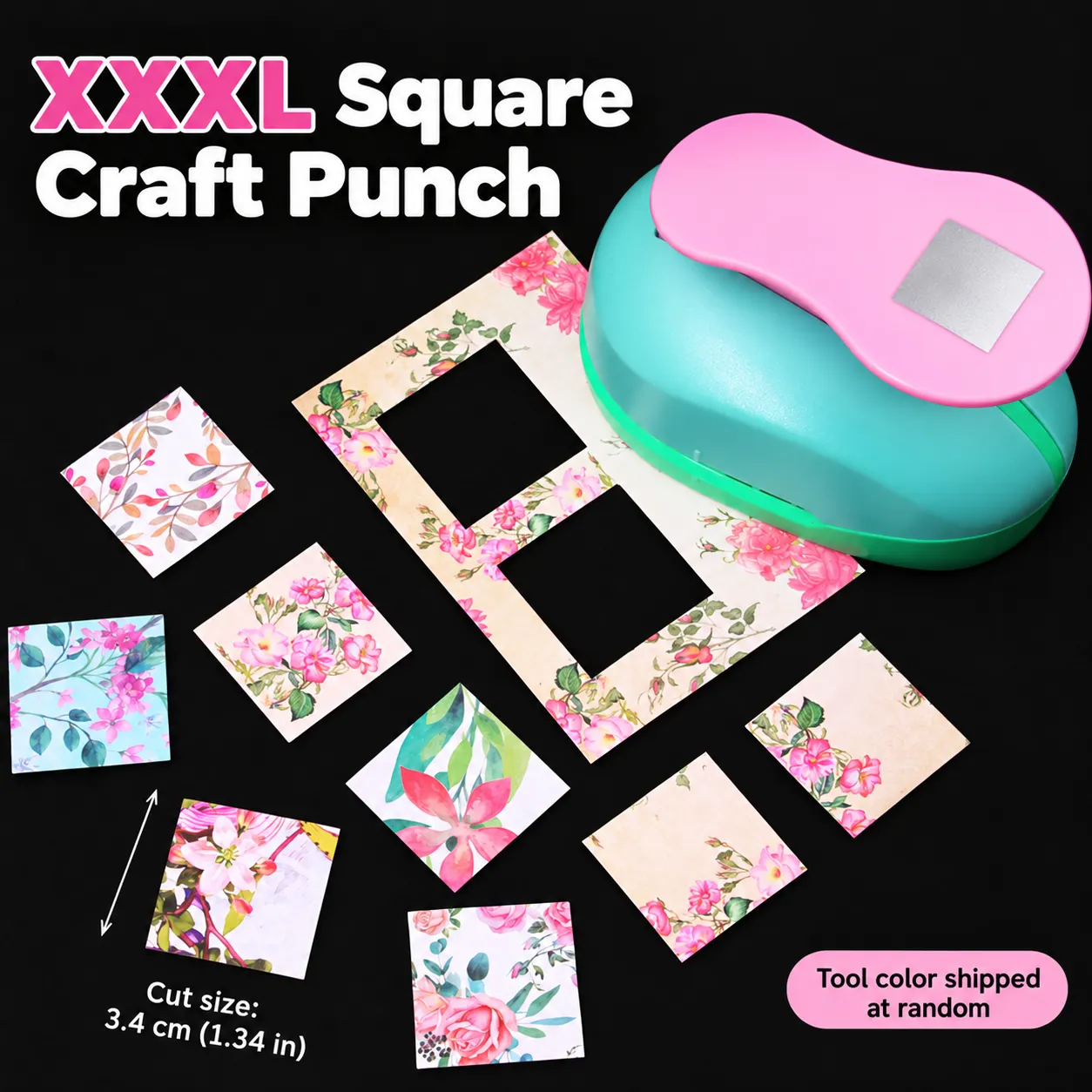 1Pc Craft Tag Frame Paper Punch Tool