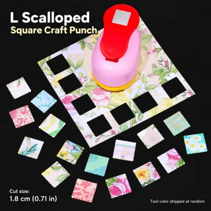 1Pc Craft Tag Frame Paper Punch Tool