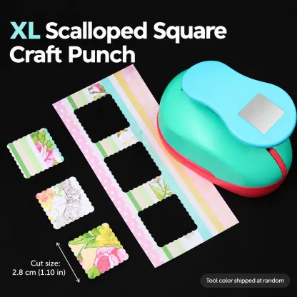 1Pc Craft Tag Frame Paper Punch Tool
