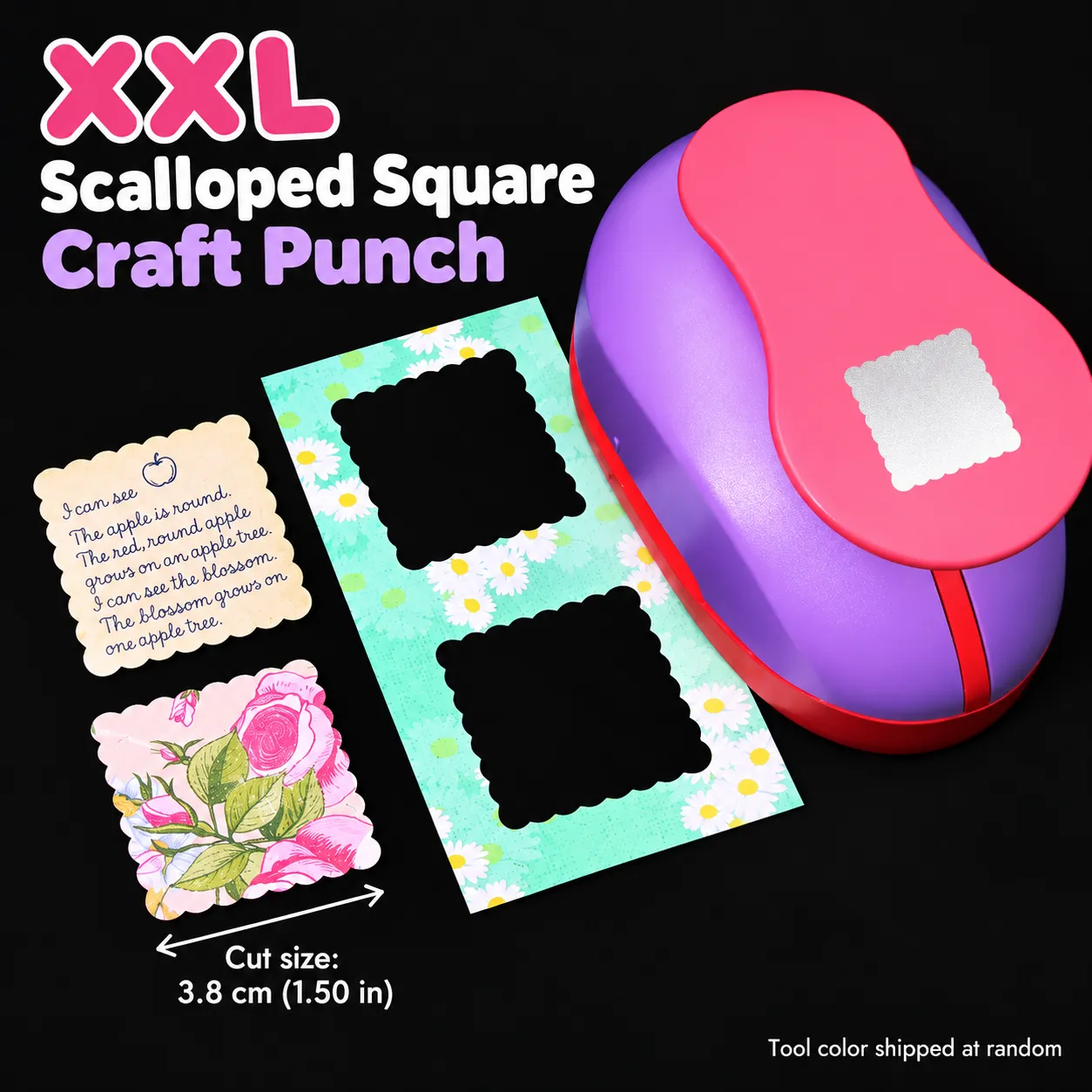 1Pc Craft Tag Frame Paper Punch Tool
