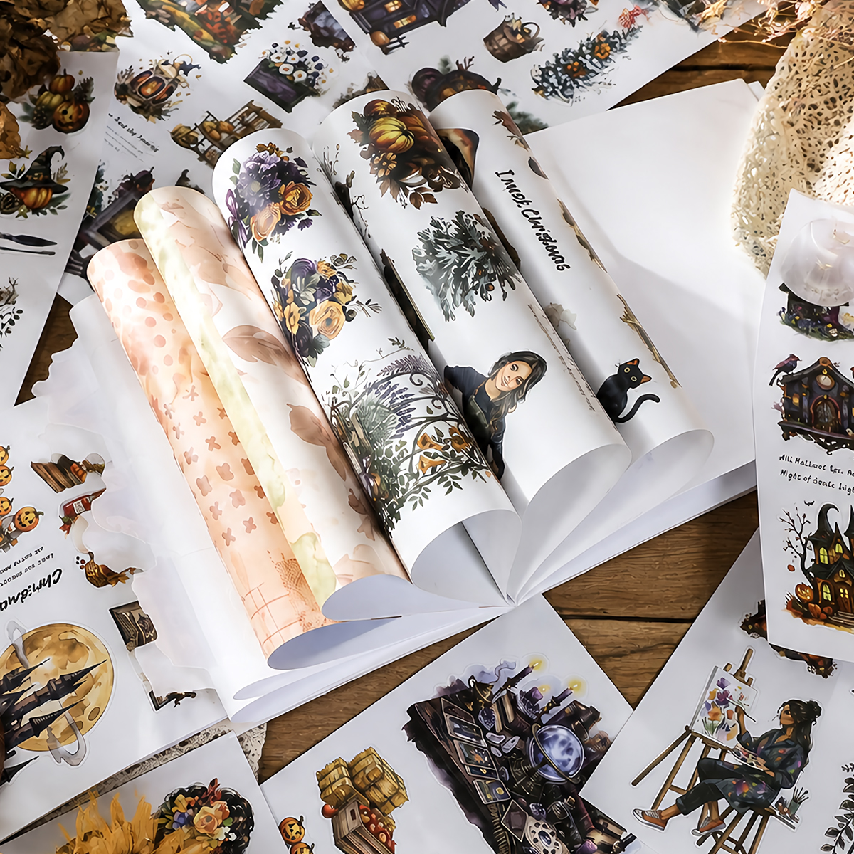 20Sheet/Pack The Witch Valedictorian PET Washi Sticker Book