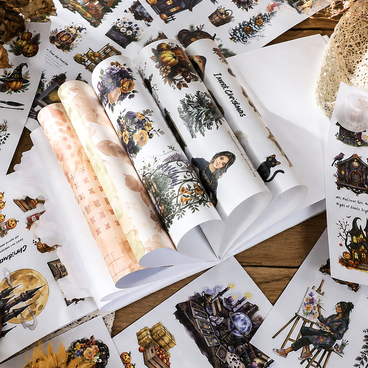 20Sheet/Pack The Witch Valedictorian PET Washi Sticker Book