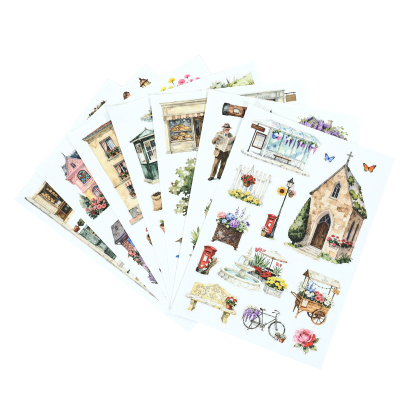20Sheet/Pack Rural town Elements PET Washi Sticker Book