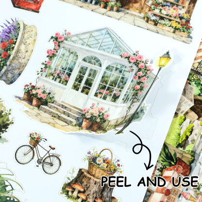 20Sheet/Pack Rural town Elements PET Washi Sticker Book