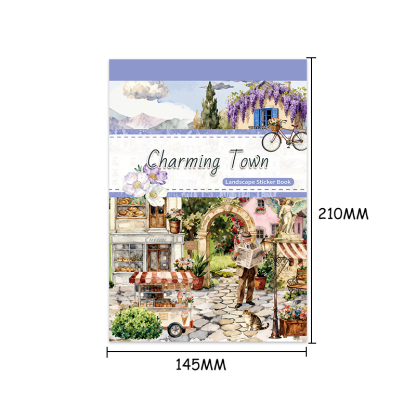 20Sheet/Pack Rural town Elements PET Washi Sticker Book