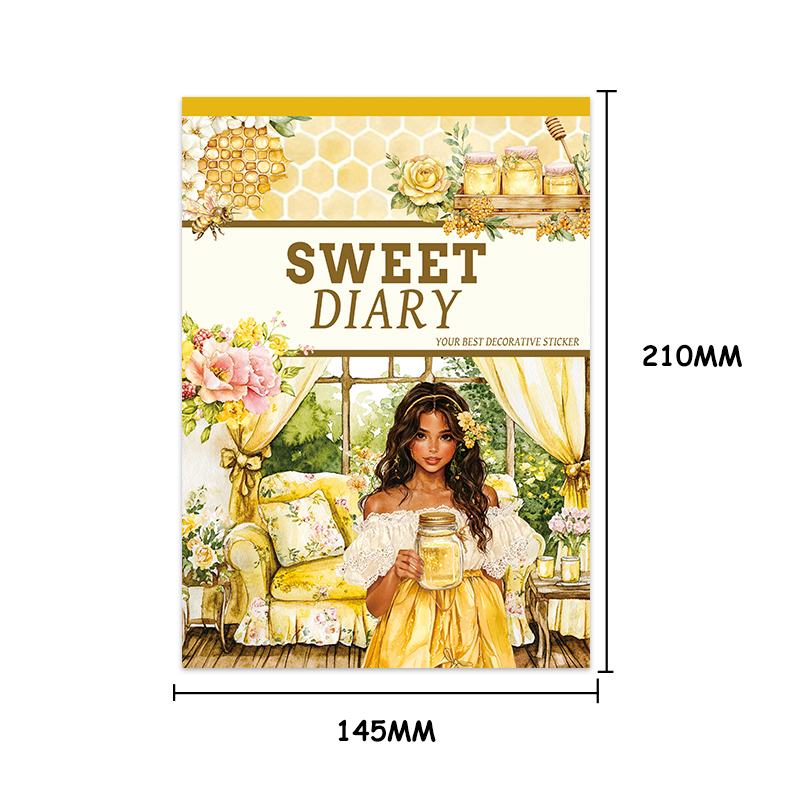 20Sheet/Pack Honey sweetness girl elements PET Washi Sticker Book