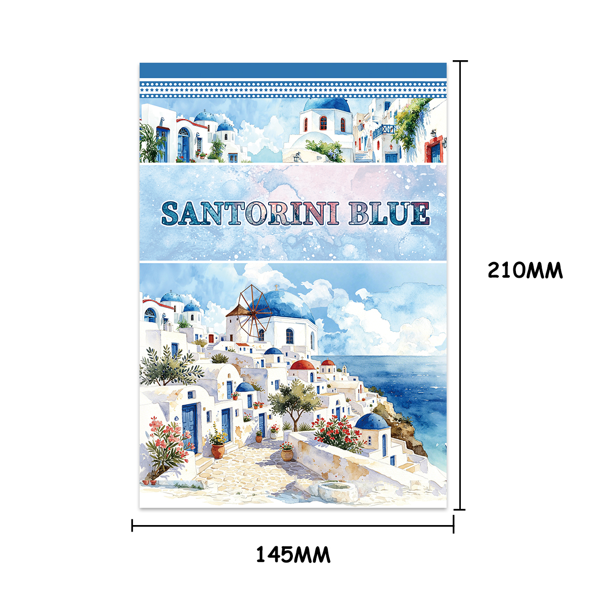 20Sheet/Pack Summer Aegean PET Washi Sticker Book