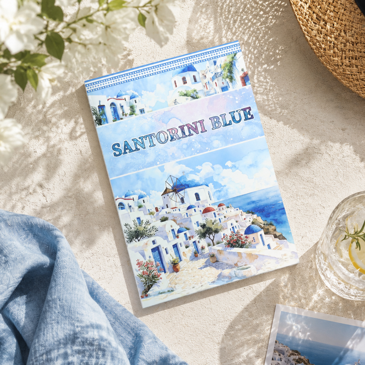 20Sheet/Pack Summer Aegean PET Washi Sticker Book