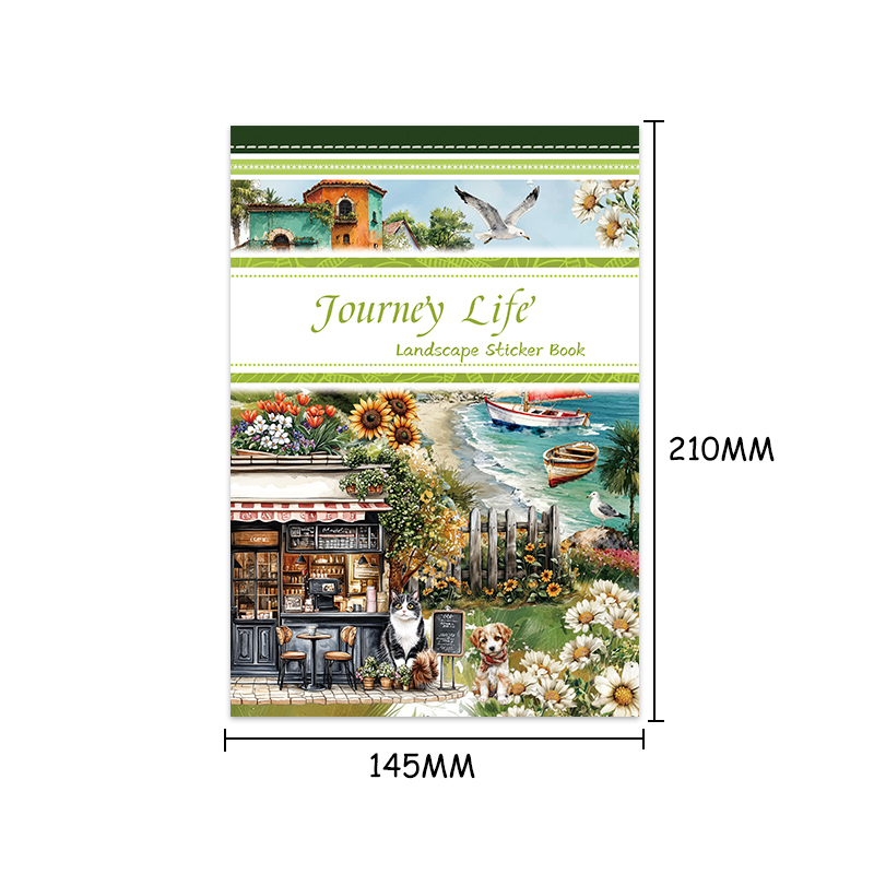 20Sheet/Pack Travel Elements PET Washi Sticker Book