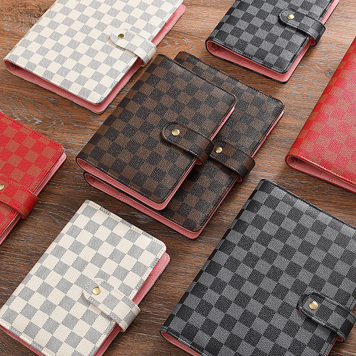 A5 A6 A7 Size PU Leather Binder Bullet Journal art Journaling