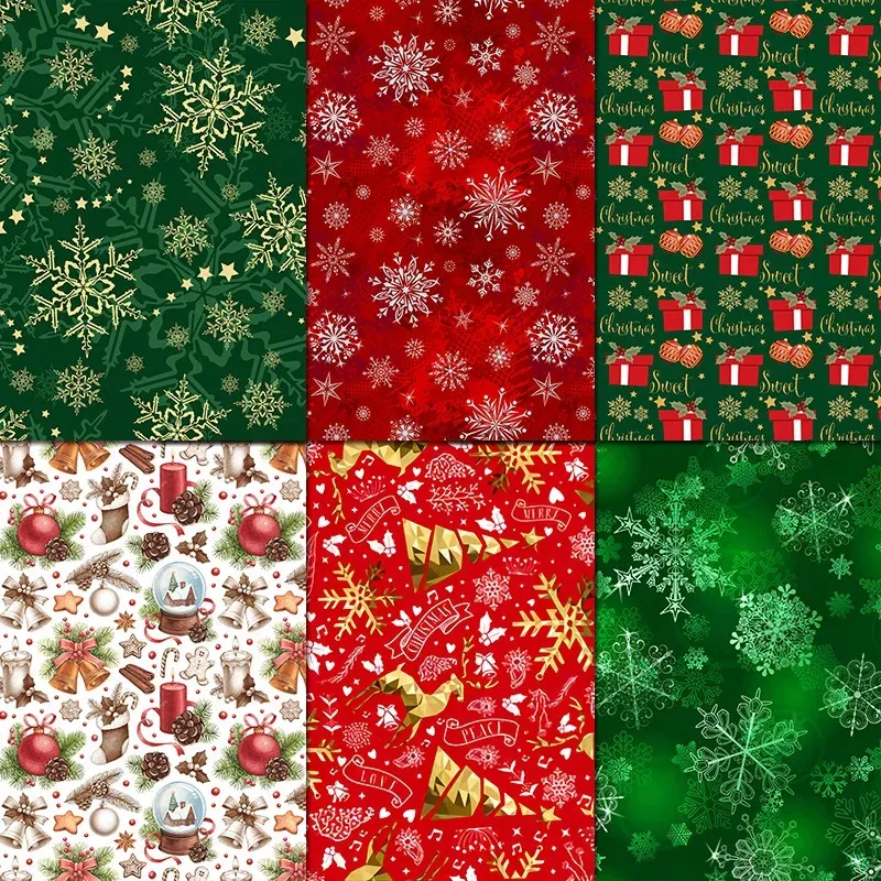 Christmas Paper Pad Assorted Pattern Decoupage Paper Vintage Scrapbooking