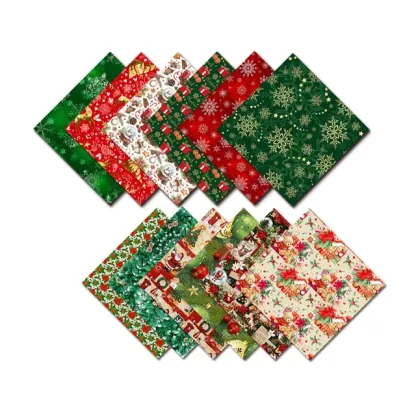 Christmas Paper Pad Assorted Pattern Decoupage Paper Single-Sided Vintage Scrapbooking