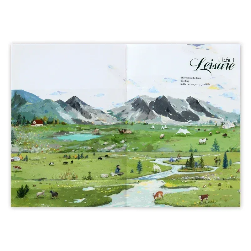Moodtape Mountain Landscape Forest Paper PET Tape