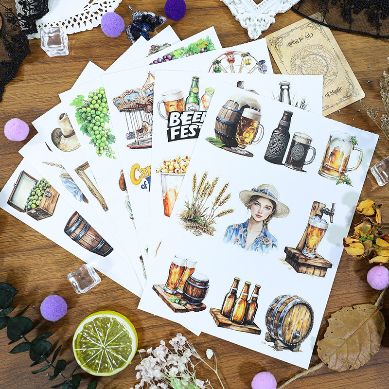 20Sheet/Book Spring Farm Theme PET Washi Sticker Book