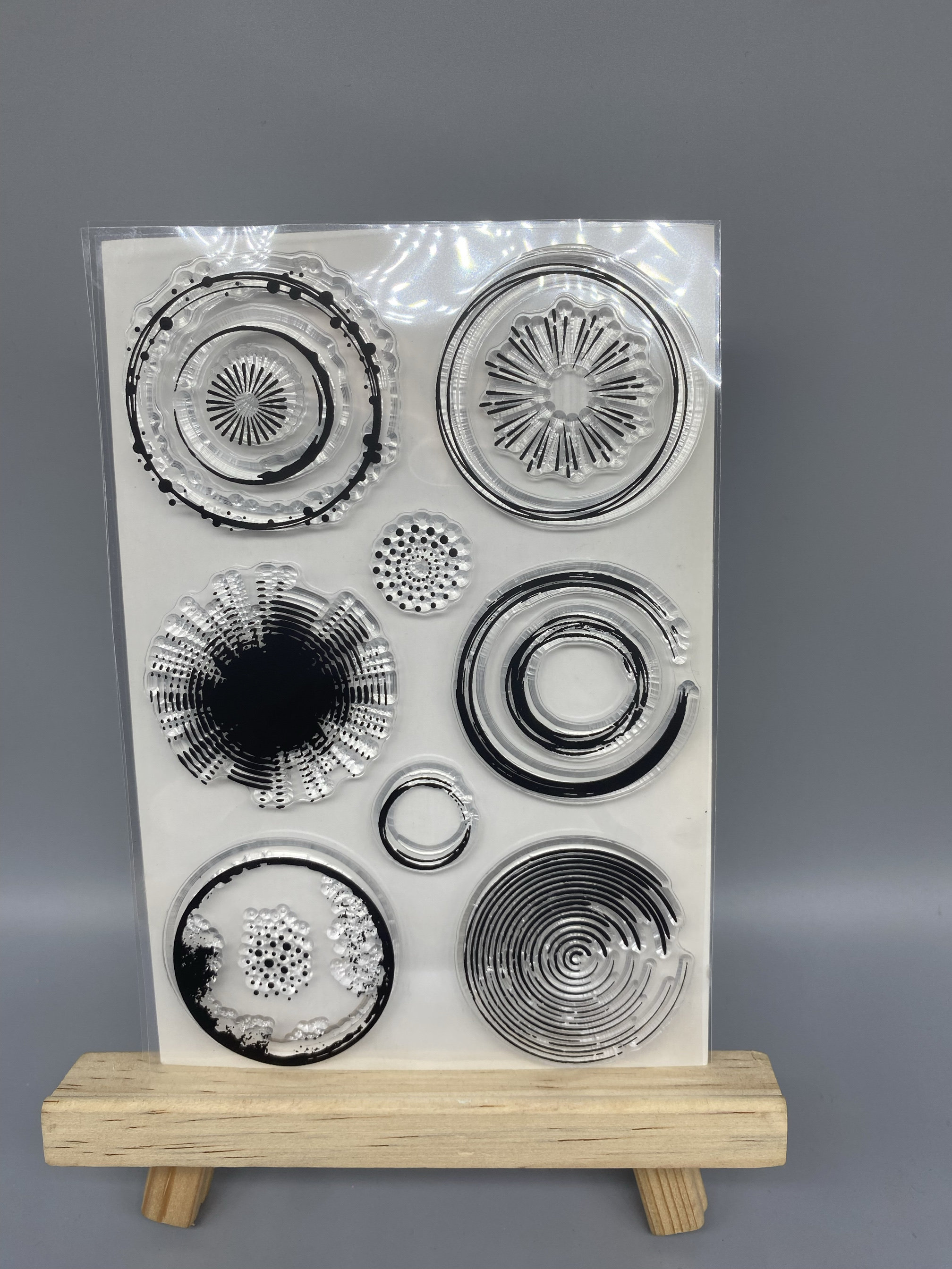 Circle clear stamp
