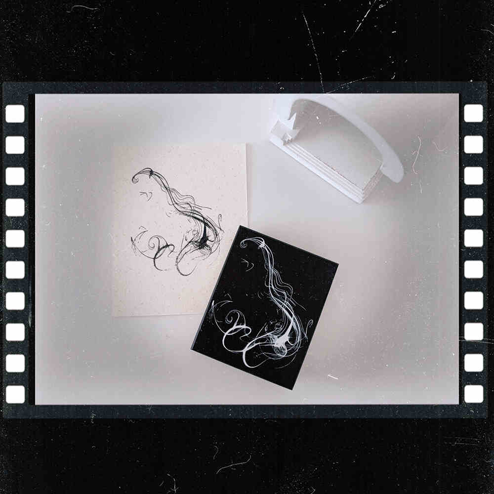 Clouds and Smoke Theme Art Wooden Stamp