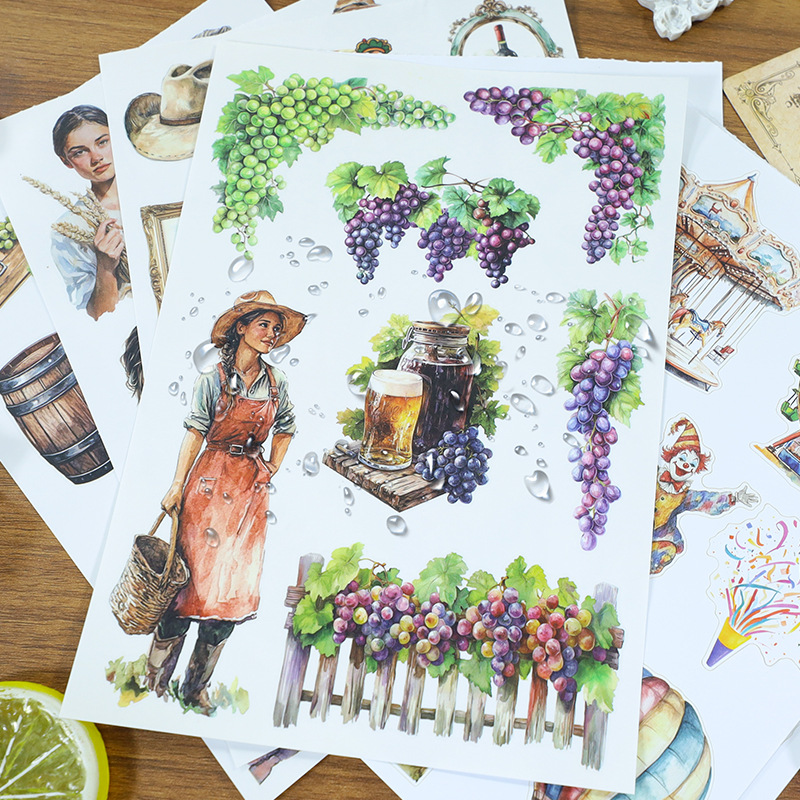 20Sheet/Book Spring Farm Theme PET Washi Sticker Book