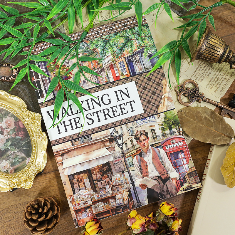 20Sheet/Book Pre-cut Easter Scenery European and American Characters PET Washi Sticker Book