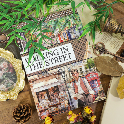 20Sheet/Book Pre-cut Easter Scenery European and American Characters PET Washi Sticker Book