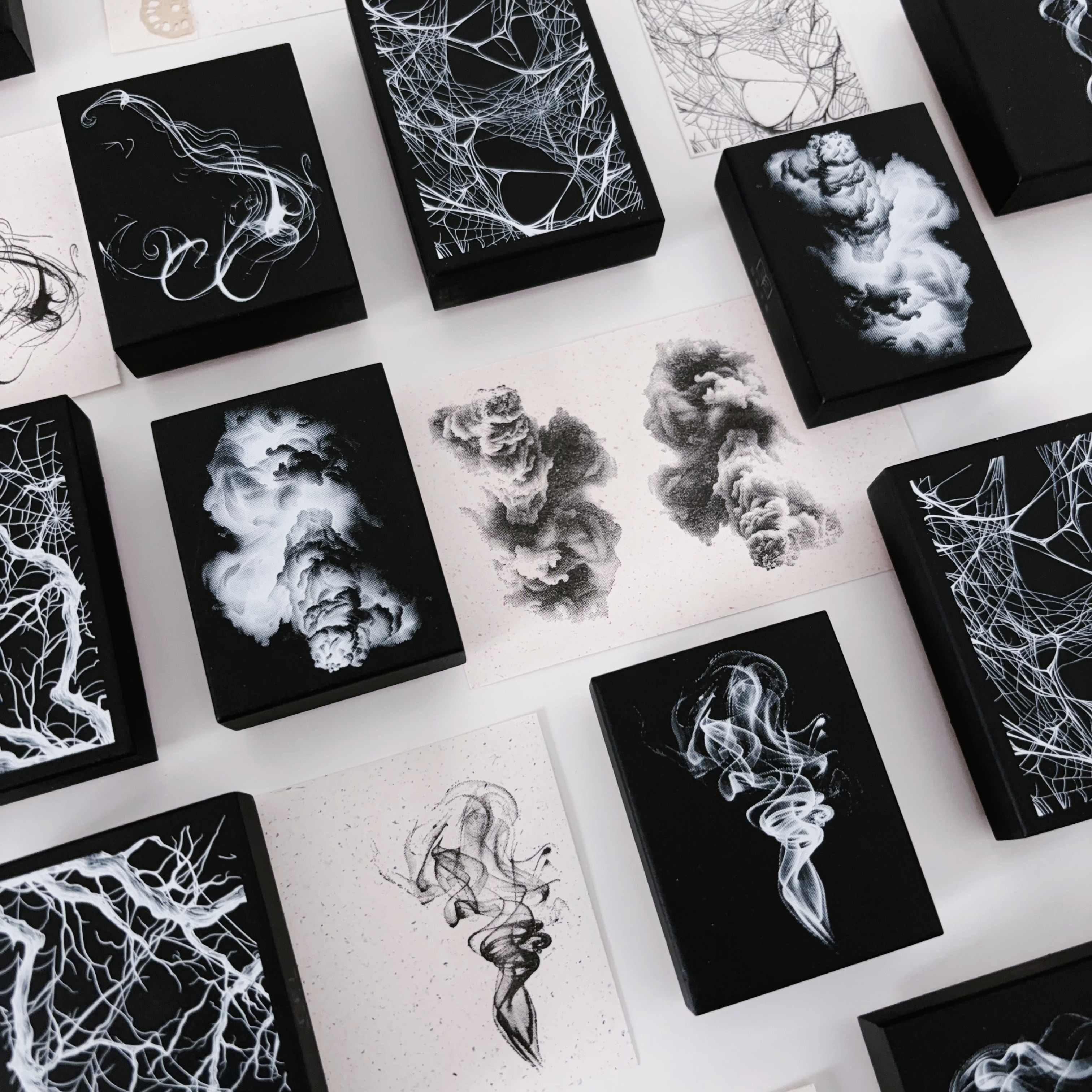 Clouds and Smoke Theme Art Wooden Stamp