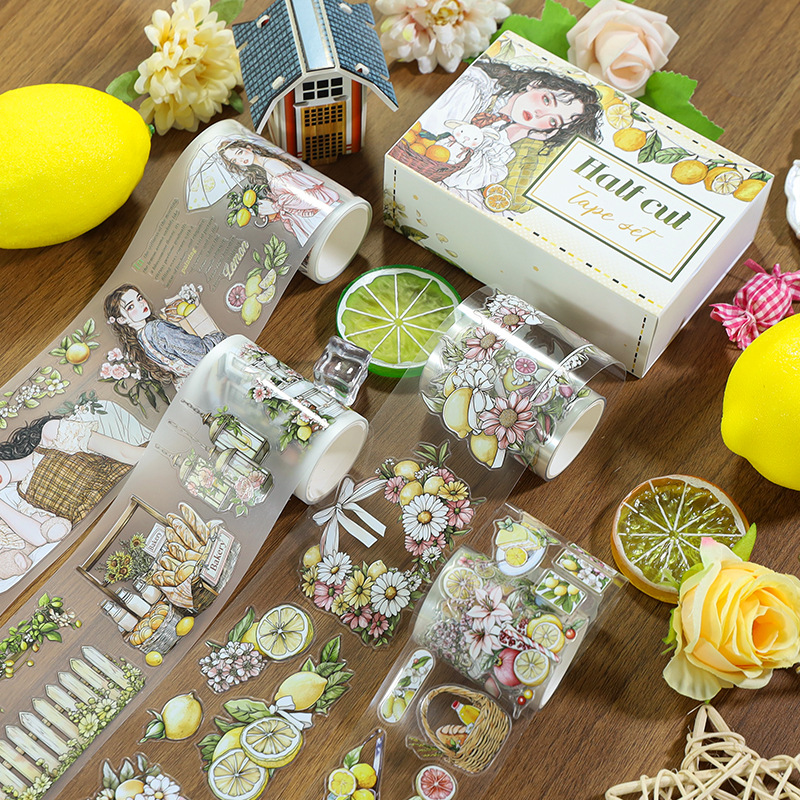 6 Roll/set Picnic Girls flower pet tape