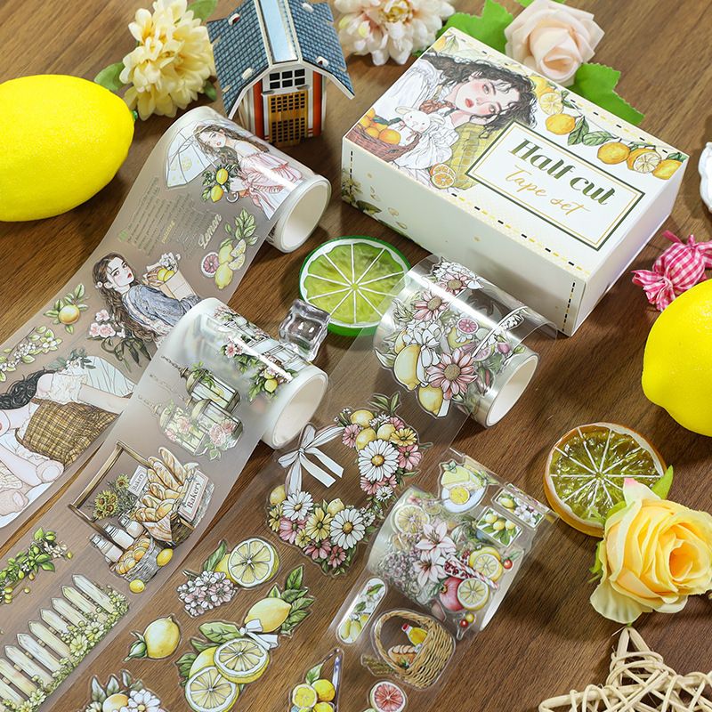 6 Roll/set Picnic Girls flower pet tape