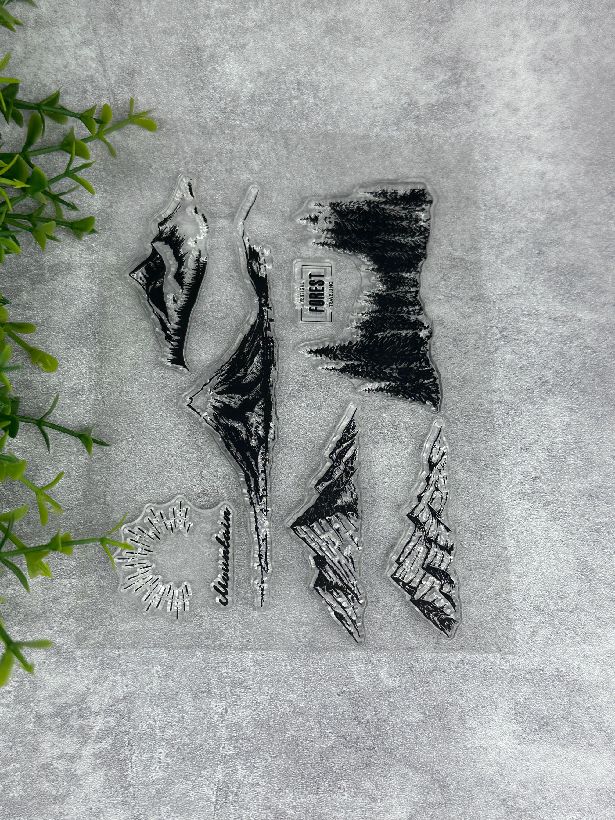 Mountain Peak Clear Stamp
