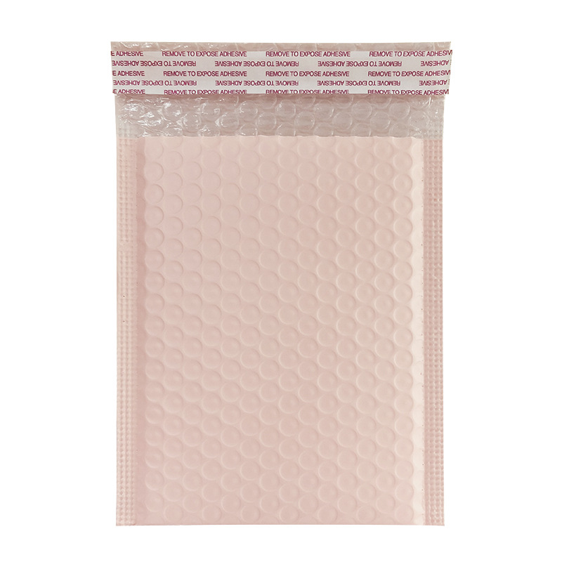 Multi-size pink bubble bags suitable for packaging and express delivery