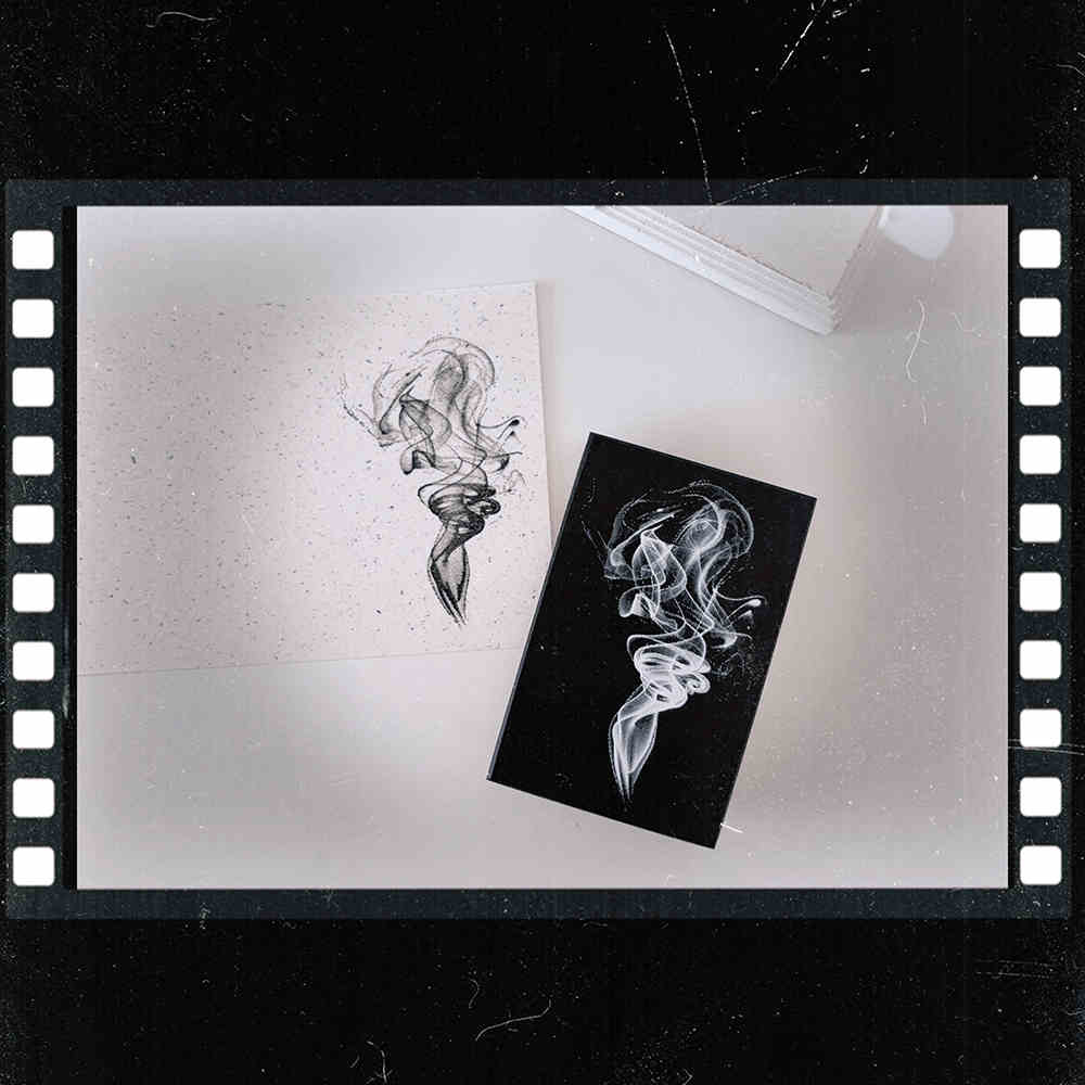 Clouds and Smoke Theme Art Wooden Stamp