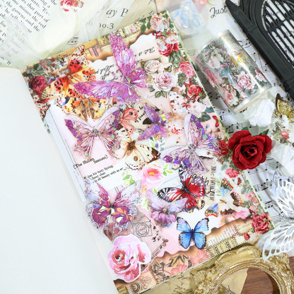 6 Roll/set Flowers Butterfly Theme PET Tape