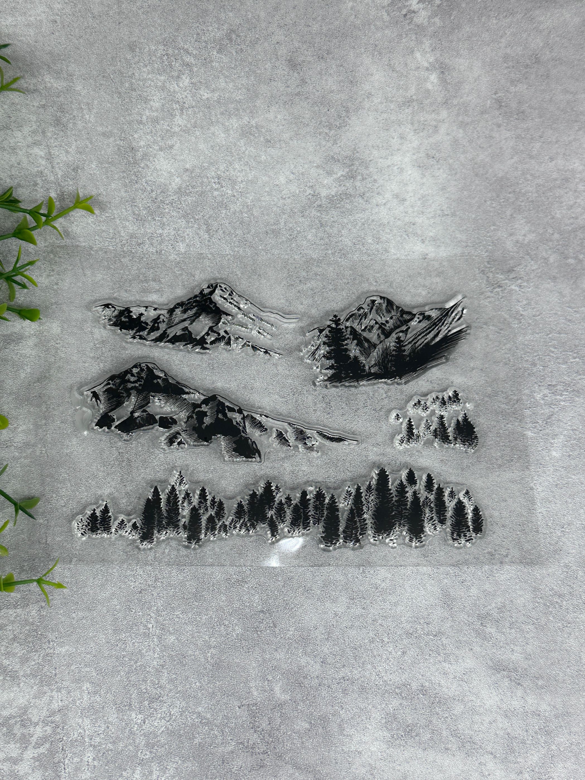 Mountain Peak Clear Stamp