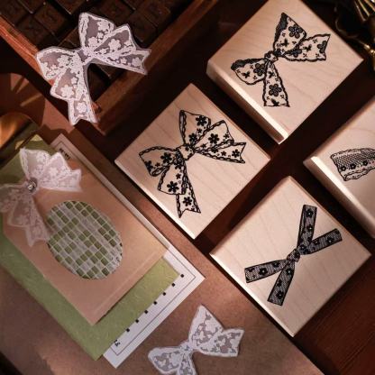 YIER Studio Bow Theme Wood Stamp