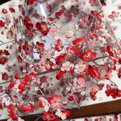 YIER Studio Red plum blossom theme PET Washi tape 70mm*600cm