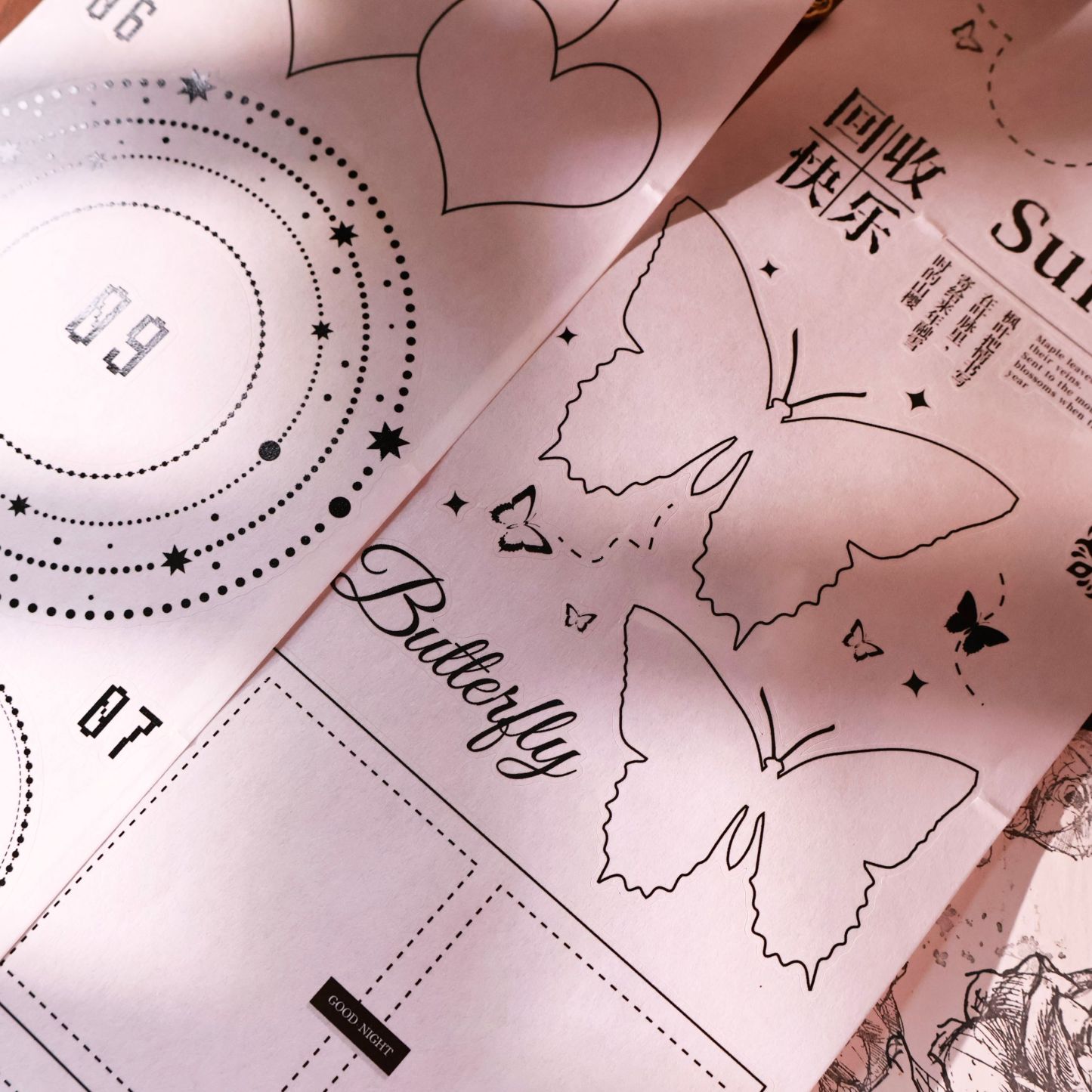 YIER Studio Die-Cut Base Frame Washi PET Tape 125mm*500cm