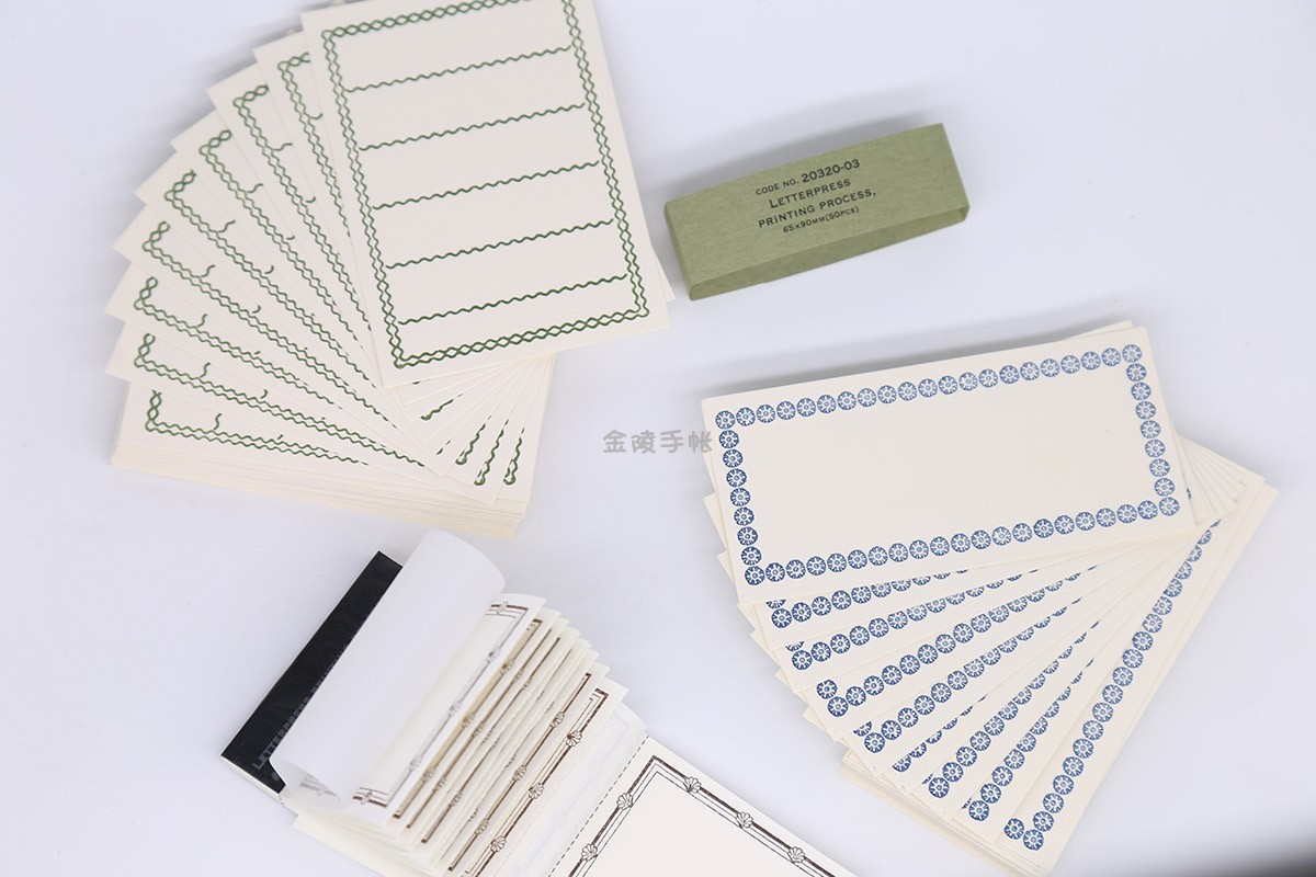 100Pcs/Pack Vintage Journaling Frame Memopads