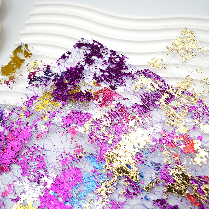 Gilded Iridescent Mesh Fabric Paper – Junk Journal Foil Embellishment