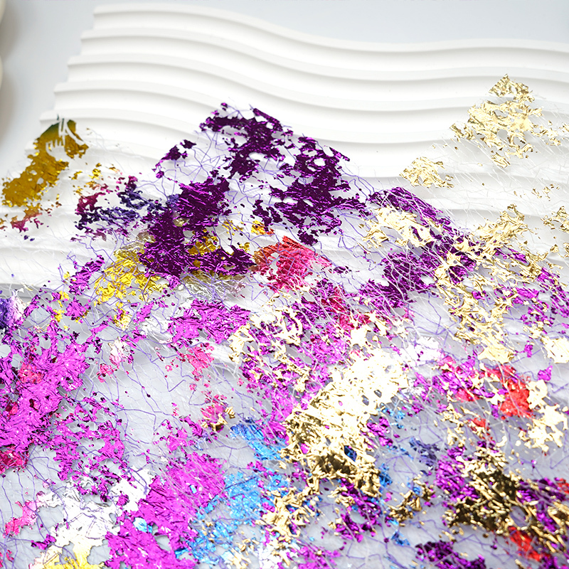 Gilded Iridescent Mesh Fabric Paper – Junk Journal Foil Embellishment