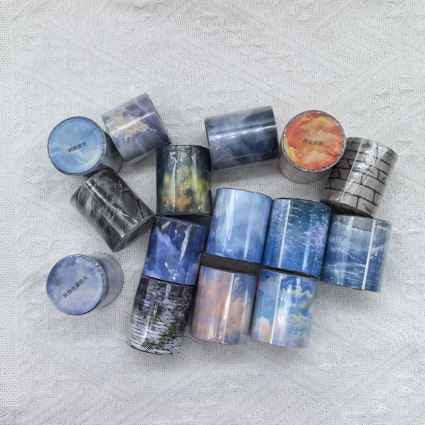 OKMT Studio 40mm/3M Water Ripples Floor Tiles Textures Sky Clouds Stars PET Tape