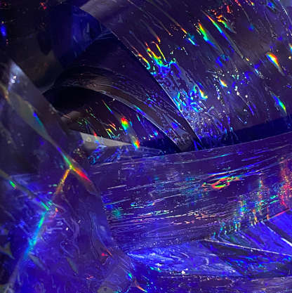 5.5cm*97cm Iridescent Water Ripple PET Tape PET tape