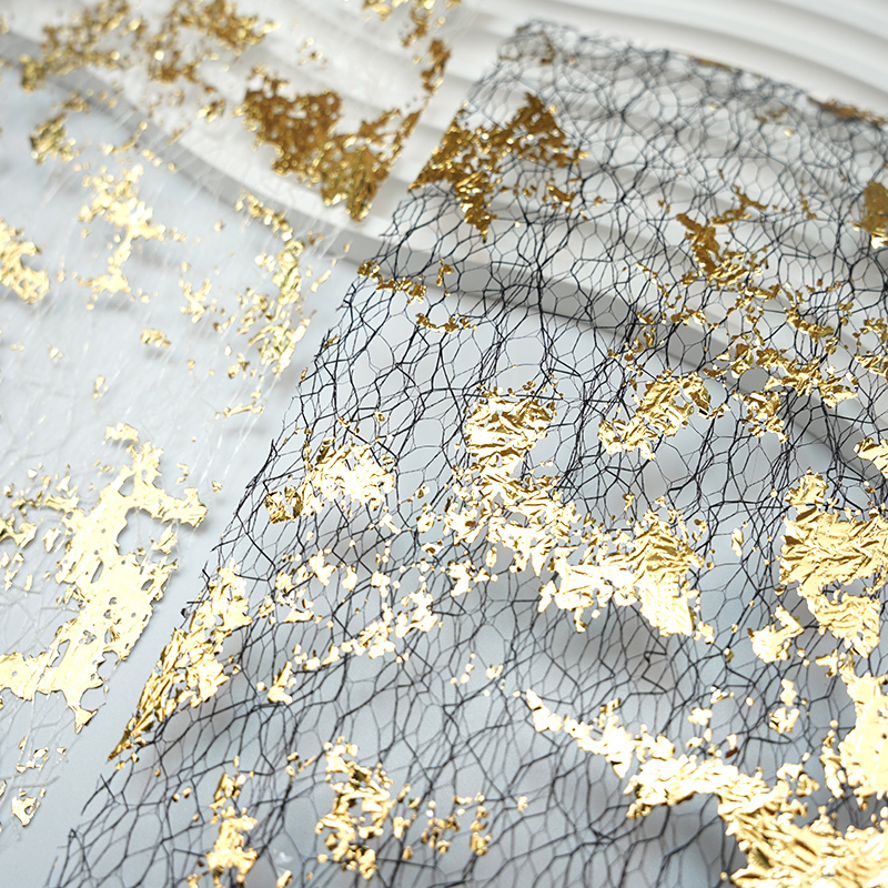 Gilded Iridescent Mesh Fabric Paper – Junk Journal Foil Embellishment