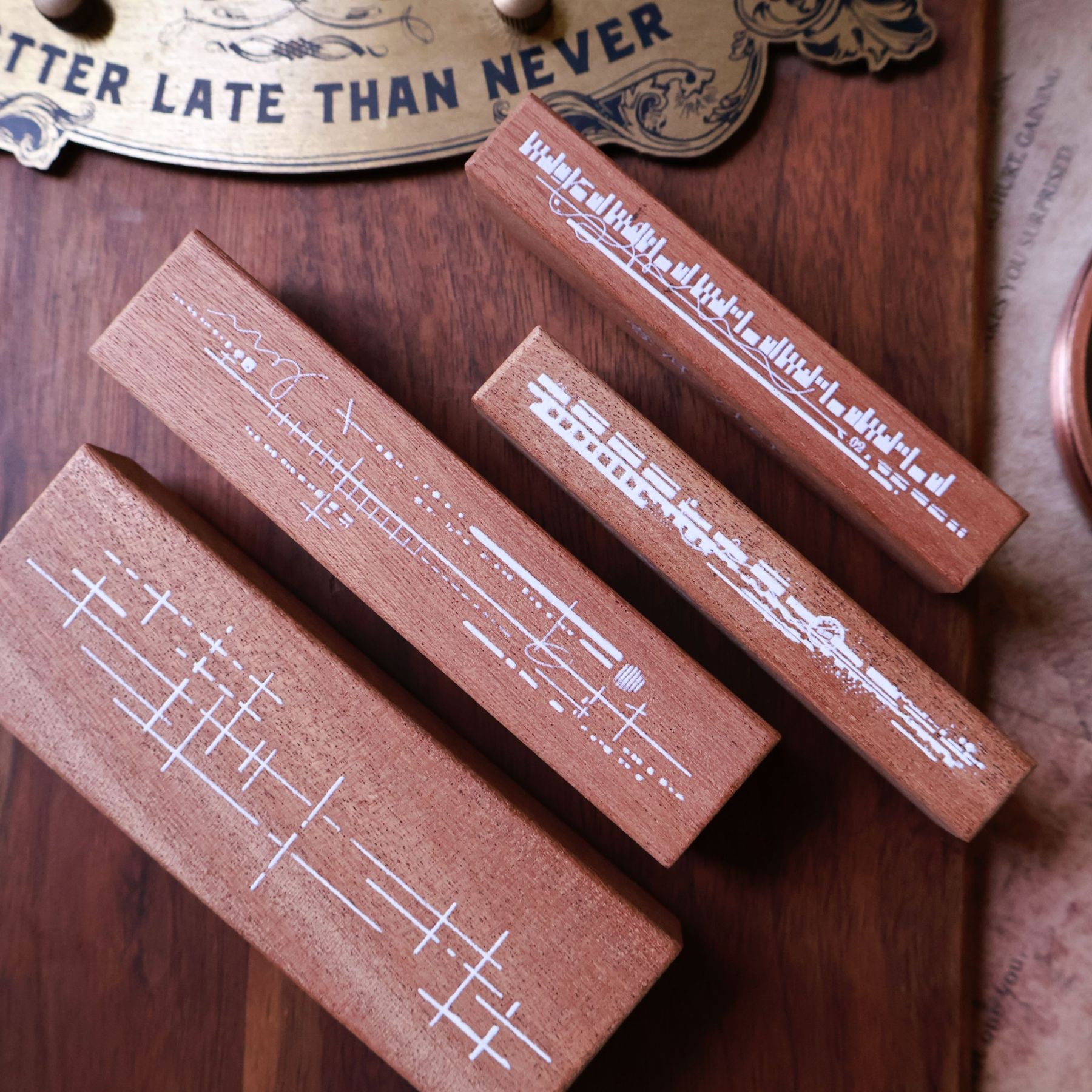 YIER Studio Basic lines Wood Stamp